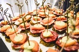 A platter of assorted canapés—perfect after exploring the best things to do in Maine or staying at a B&B Freeport, Maine.